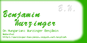 benjamin wurzinger business card